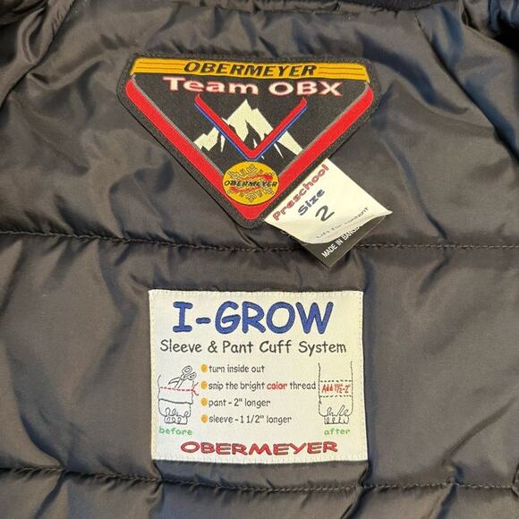 Obermeyer Team OBX I-Grow Preschool Kids Ski Snowboard Winter Snow Jacket Size 2 - Picture 9 of 12